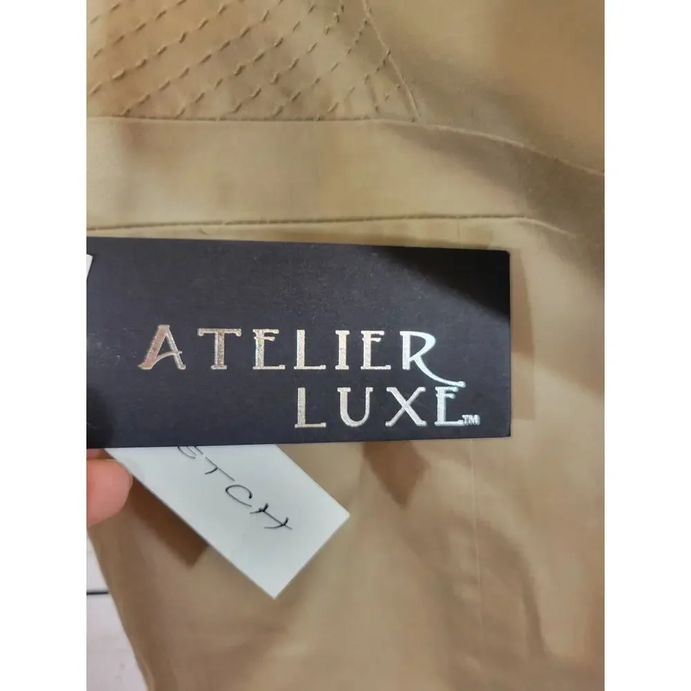 NWT Atelier Luxe Khaki Skirt Athleisure‎ Active Tan Stretch Women's Size 2P
